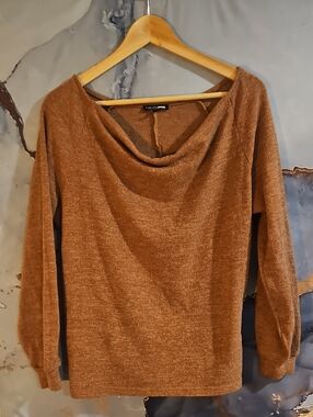 Fashion Nova Copper Cowl Neck Sweater